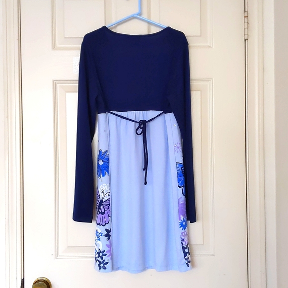 NWOT. Limited Too Rayon/Spandex Multi Color Dress w/flower, butterfly, sparkling - Picture 2 of 4